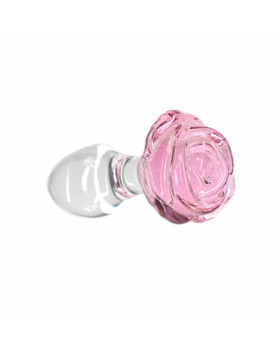 Скляна анальна пробка Pillow Talk Rosy Luxurious Glass Anal Plug, ⌀3,3 см, віброкуля в подарунок Скляна анальна пробка Pillow Talk Rosy Luxurious Glass Anal Plug, ⌀3,3 см, віброкуля в подарунок