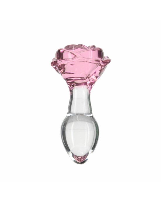 Скляна анальна пробка Pillow Talk Rosy Luxurious Glass Anal Plug, ⌀3,3 см, віброкуля в подарунок Скляна анальна пробка Pillow Talk Rosy Luxurious Glass Anal Plug, ⌀3,3 см, віброкуля в подарунок