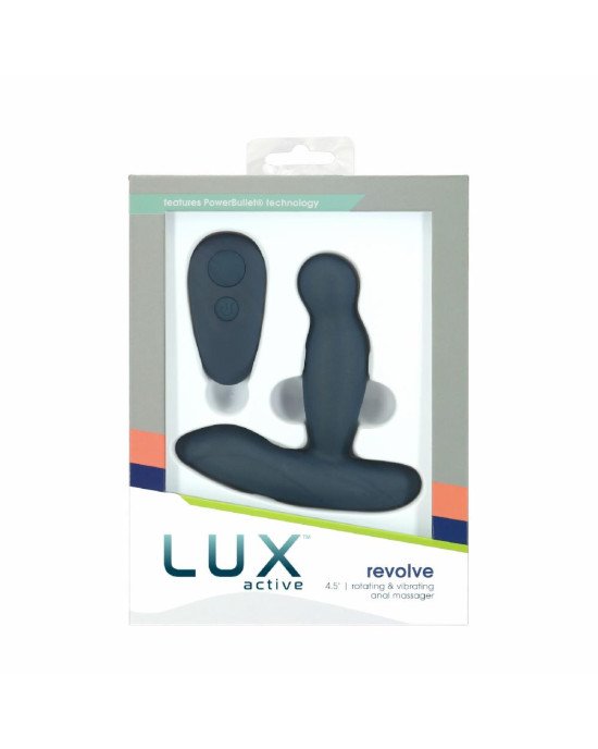 Масажер простати з ротацією та вібрацією Lux Active Revolve, пульт ДК Масажер простати з ротацією та вібрацією Lux Active Revolve, пульт ДК
