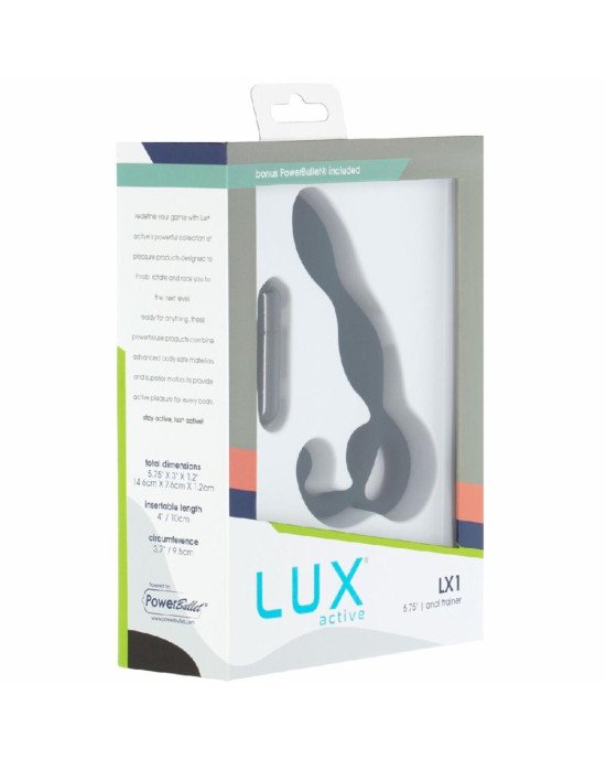 Масажер простати Lux Active LX1 Anal Trainer 5.75″, Dark Blue, віброкуля в комплекті Масажер простати Lux Active LX1 Anal Trainer 5.75″, Dark Blue, віброкуля в комплекті