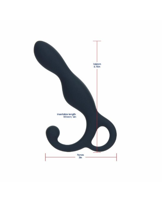 Масажер простати Lux Active LX1 Anal Trainer 5.75″, Dark Blue, віброкуля в комплекті Масажер простати Lux Active LX1 Anal Trainer 5.75″, Dark Blue, віброкуля в комплекті
