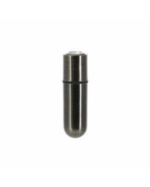 Віброкуля PowerBullet First-Class Bullet 2.5″ з Key Chain Pouch, Gun Metal, 9 режимів вібрації