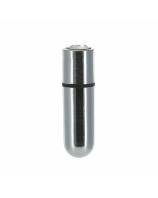 Віброкуля PowerBullet First-Class Bullet 2.5″ with Key Chain Pouch, Silver, 9 режимів вібрації Віброкуля PowerBullet First-Class Bullet 2.5″ with Key Chain Pouch, Silver, 9 режимів вібрації