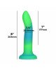 Фалоімітатор, що світиться в темряві, ADDICTION Rave 8″, Glow in the Dark Dildo Blue Green, 20,3 см Фалоімітатор, що світиться в темряві, ADDICTION Rave 8″, Glow in the Dark Dildo Blue Green, 20,3 см
