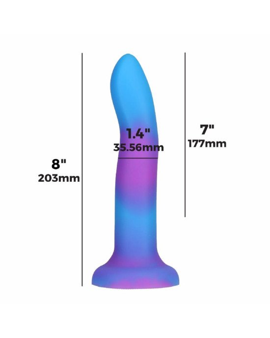 Фалоімітатор, що світиться в темряві, ADDICTION Rave 8″ Glow in the Dark Dildo Blue Purple, 20,3 см Фалоімітатор, що світиться в темряві, ADDICTION Rave 8″ Glow in the Dark Dildo Blue Purple, 20,3 см