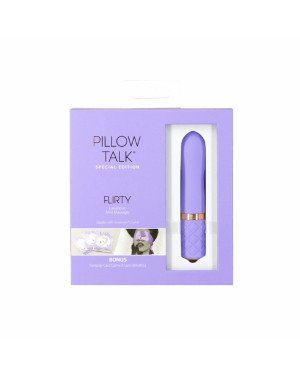 Розкішний вібратор Pillow Talk Flirty Purple Special Edition, Сваровскі, пов’язка на очі+гра Розкішний вібратор Pillow Talk Flirty Purple Special Edition, Сваровскі, пов’язка на очі+гра