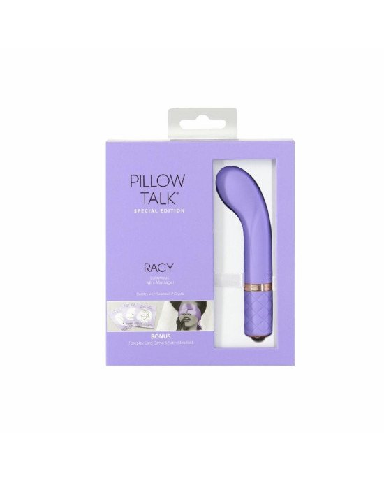 Розкішний вібратор Pillow Talk Racy Purple Special Edition, Сваровскі, пов’язка на очі+гра Розкішний вібратор Pillow Talk Racy Purple Special Edition, Сваровскі, пов’язка на очі+гра