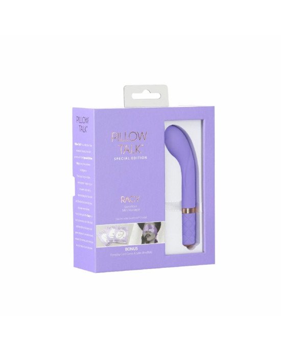 Розкішний вібратор Pillow Talk Racy Purple Special Edition, Сваровскі, пов’язка на очі+гра Розкішний вібратор Pillow Talk Racy Purple Special Edition, Сваровскі, пов’язка на очі+гра