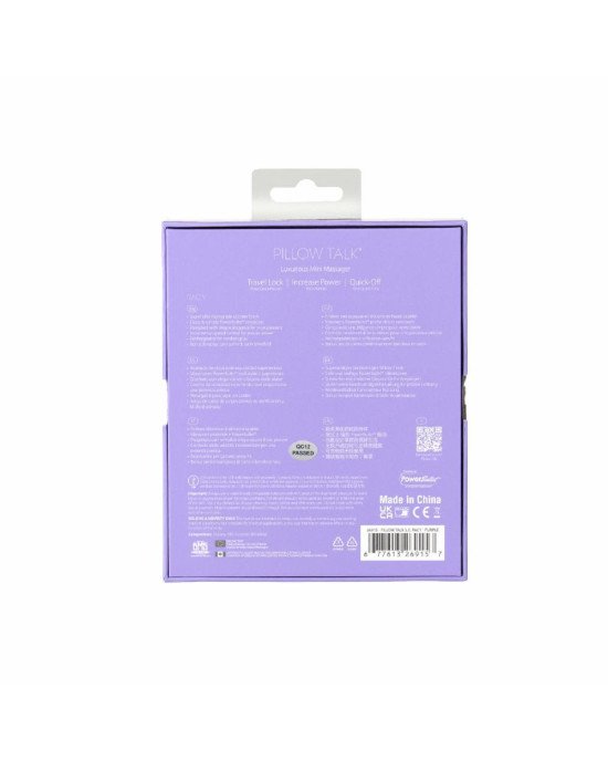 Розкішний вібратор Pillow Talk Racy Purple Special Edition, Сваровскі, пов’язка на очі+гра Розкішний вібратор Pillow Talk Racy Purple Special Edition, Сваровскі, пов’язка на очі+гра