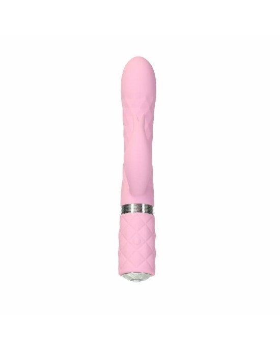 Розкішний кролик з ротацією та вібрацією Pillow Talk Lively Pink, кристал Сваровскі, потрійний відро Розкішний кролик з ротацією та вібрацією Pillow Talk Lively Pink, кристал Сваровскі, потрійний відро