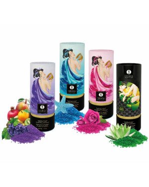 Пінлива сіль для ванни Shunga Dead Sea salt Oriental Crystals — Rose Petal (500 г), сіль Мертвого мо