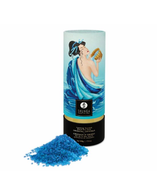 Пінлива сіль для ванни Shunga Dead Sea salt Oriental Crystals — Ocean Temptations (500 г), сіль Мерт Пінлива сіль для ванни Shunga Dead Sea salt Oriental Crystals — Ocean Temptations (500 г), сіль Мерт