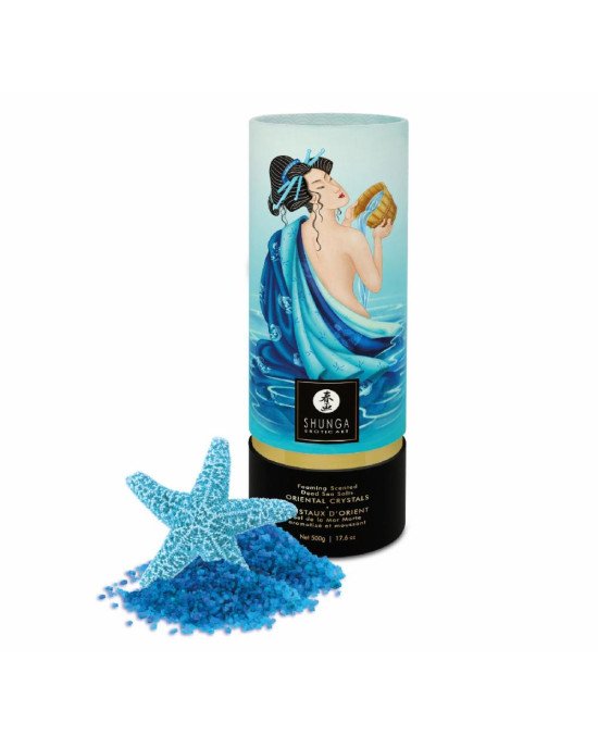 Пінлива сіль для ванни Shunga Dead Sea salt Oriental Crystals — Ocean Temptations (500 г), сіль Мерт Пінлива сіль для ванни Shunga Dead Sea salt Oriental Crystals — Ocean Temptations (500 г), сіль Мерт