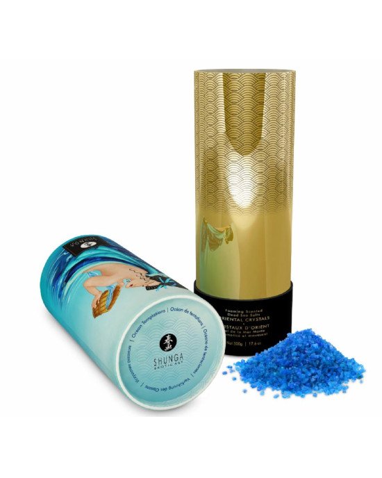 Пінлива сіль для ванни Shunga Dead Sea salt Oriental Crystals — Ocean Temptations (500 г), сіль Мерт Пінлива сіль для ванни Shunga Dead Sea salt Oriental Crystals — Ocean Temptations (500 г), сіль Мерт