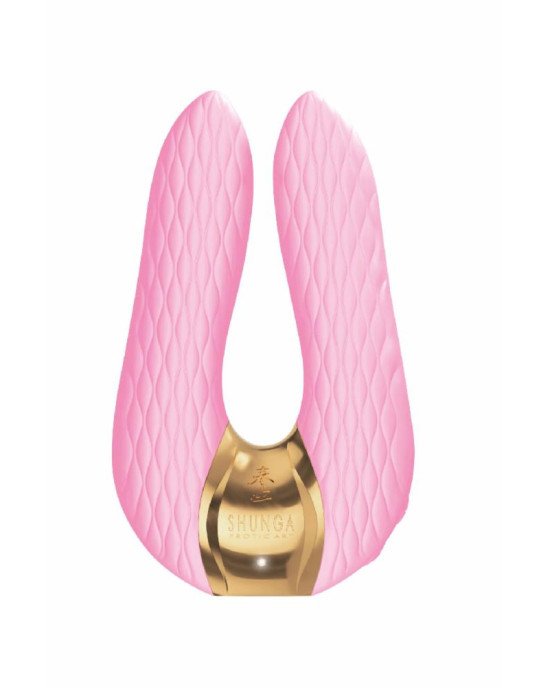Вібратор для клітора Shunga Aiko Light Pink, гнучкі кінчики Вібратор для клітора Shunga Aiko Light Pink, гнучкі кінчики