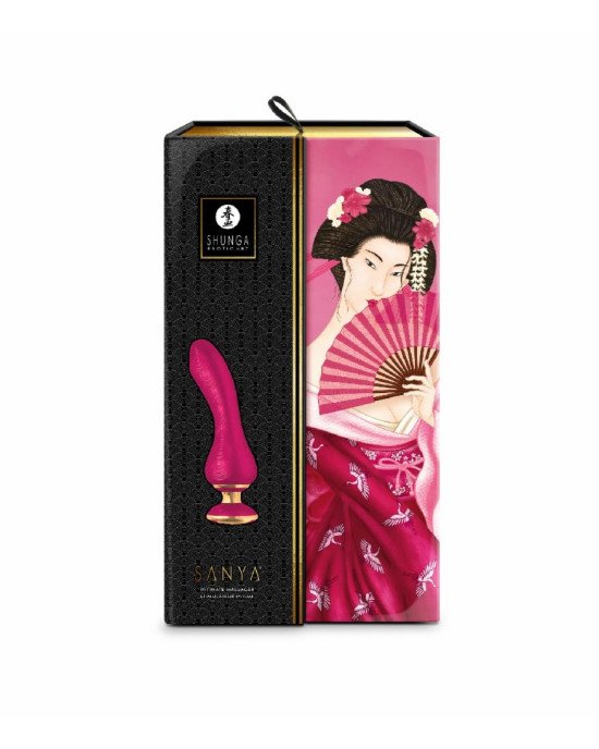 Вібратор для точки G Shunga Sanya Raspberry, гнучкий стовбур