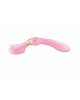 Вібромасажер Shunga Zoa Light Pink, двосторонній