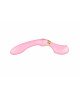 Вібромасажер Shunga Zoa Light Pink, двосторонній