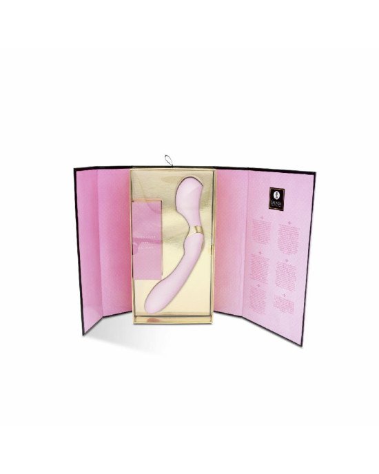Вібромасажер Shunga Zoa Light Pink, двосторонній