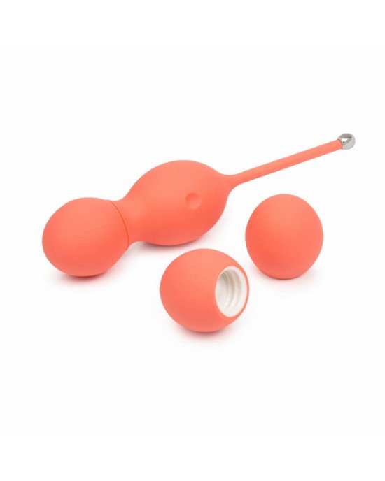 Смарт вагінальні кульки з вібрацією We-Vibe Bloom, діаметр 3,3 см, маса 45, 65, 80 г Смарт вагінальні кульки з вібрацією We-Vibe Bloom, діаметр 3,3 см, маса 45, 65, 80 г