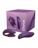 Смарт-вібратор для пар We-Vibe Chorus Purple, сенсорне керування вібраціями стисненням пульта Смарт-вібратор для пар We-Vibe Chorus Purple, сенсорне керування вібраціями стисненням пульта