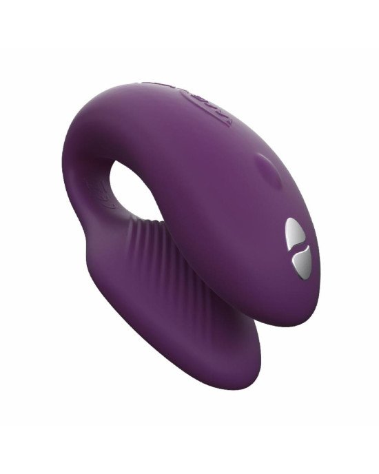 Смарт-вібратор для пар We-Vibe Chorus Purple, сенсорне керування вібраціями стисненням пульта Смарт-вібратор для пар We-Vibe Chorus Purple, сенсорне керування вібраціями стисненням пульта