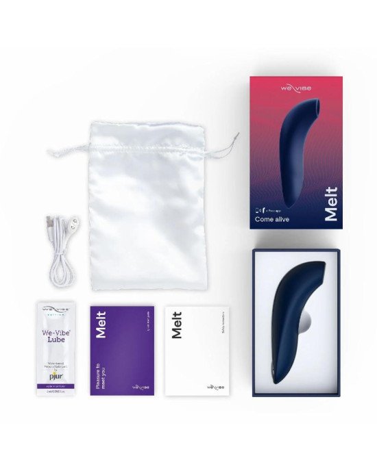Вакуумний смарт-стимулятор для пар Melt by We-Vibe Midnight Blue, зручно поєднувати з проникним секс Вакуумний смарт-стимулятор для пар Melt by We-Vibe Midnight Blue, зручно поєднувати з проникним секс