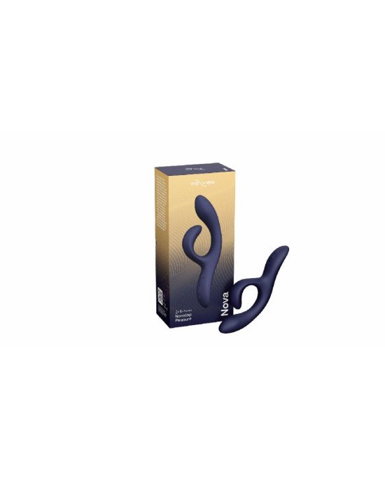 Смарт вібратор-кролик We-Vibe Nova Midnight Blue, ергономічний, регульований кут нахилу стовбура Смарт вібратор-кролик We-Vibe Nova Midnight Blue, ергономічний, регульований кут нахилу стовбура