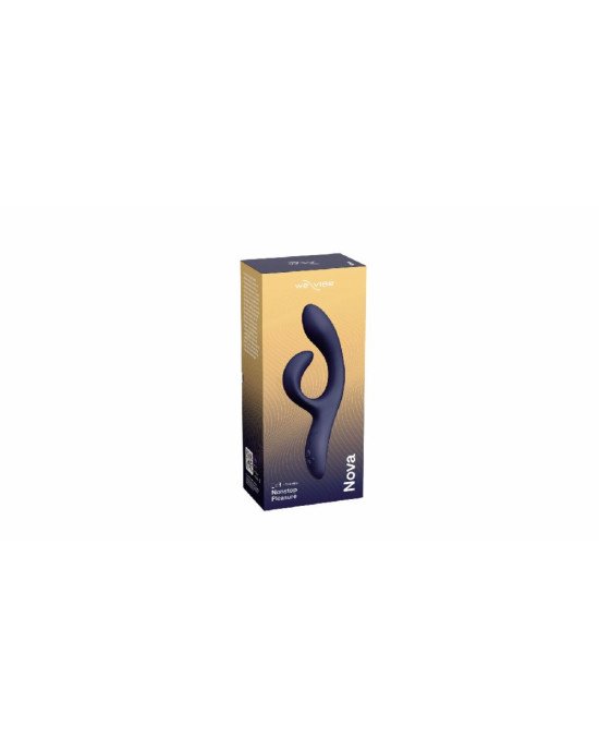 Смарт вібратор-кролик We-Vibe Nova Midnight Blue, ергономічний, регульований кут нахилу стовбура Смарт вібратор-кролик We-Vibe Nova Midnight Blue, ергономічний, регульований кут нахилу стовбура