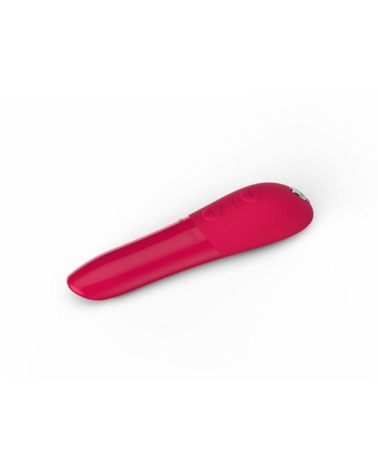 Потужна віброкуля Tango X Cherry Red by We-Vibe, 7 режимів вібрації, 8 рівнів інтенсивності Потужна віброкуля Tango X Cherry Red by We-Vibe, 7 режимів вібрації, 8 рівнів інтенсивності