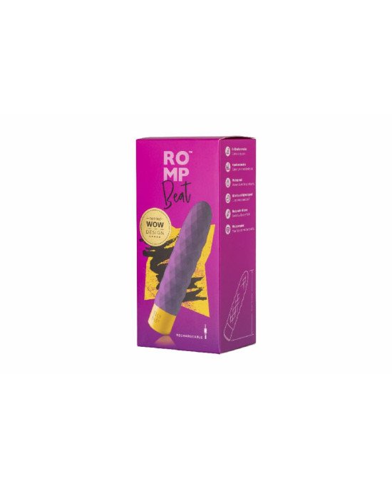Мінівібратор Romp Beat, 4 вібро-патерни, 6 рівнів інтенсивності