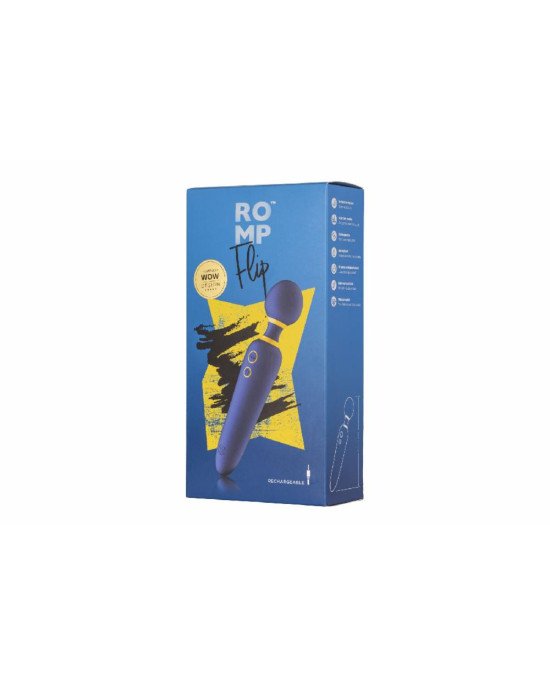 Вібромасажер Romp Flip, гнучка головка, 4 режими потужних вібрації, 6 інтенсивностей Вібромасажер Romp Flip, гнучка головка, 4 режими потужних вібрації, 6 інтенсивностей