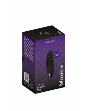 Смарт-вібратор у трусики We-Vibe Moxie+ Satin Black, оновлений пульт ДК Смарт-вібратор у трусики We-Vibe Moxie+ Satin Black, оновлений пульт ДК
