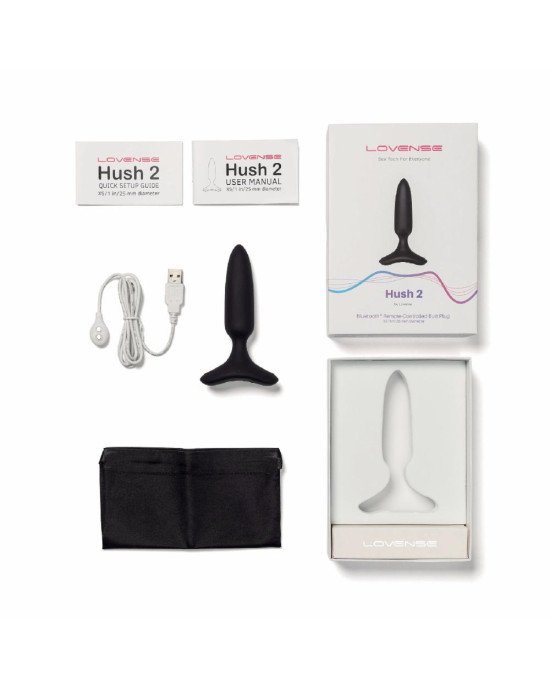 Анальна смарт-вібропробка Lovense Hush 2, розмір XS Анальна смарт-вібропробка Lovense Hush 2, розмір XS