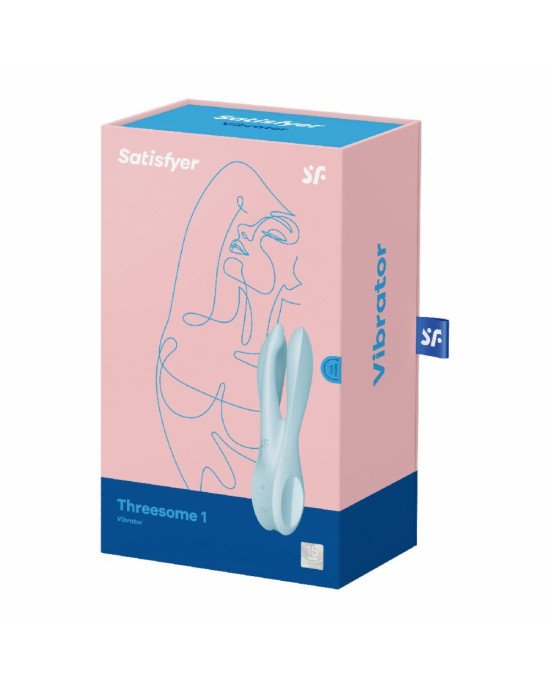 Кліторальний вібратор Satisfyer Threesome 1 Light Blue Кліторальний вібратор Satisfyer Threesome 1 Light Blue