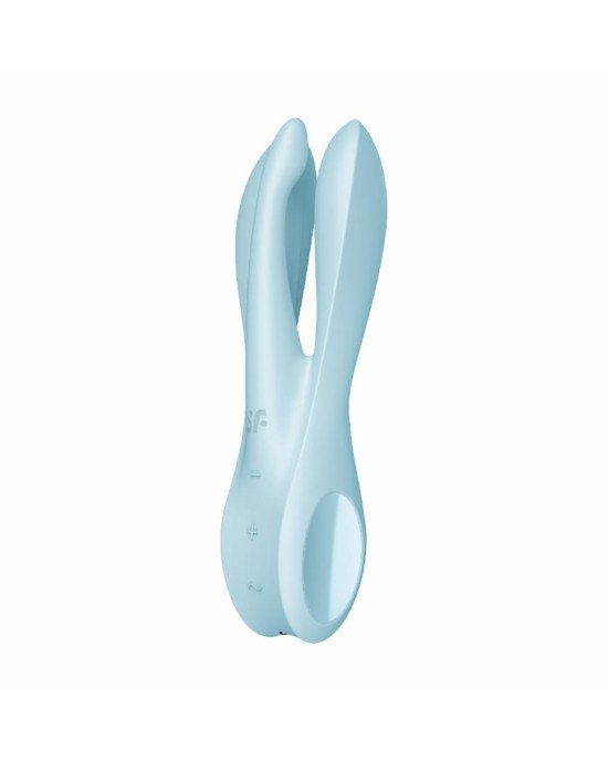 Кліторальний вібратор Satisfyer Threesome 1 Light Blue Кліторальний вібратор Satisfyer Threesome 1 Light Blue
