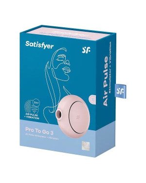 Вакуумний стимулятор Satisfyer Pro To Go 3 Rose Вакуумний стимулятор Satisfyer Pro To Go 3 Rose