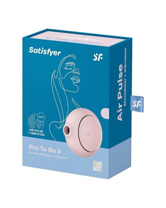 Вакуумний стимулятор Satisfyer Pro To Go 3 Rose Вакуумний стимулятор Satisfyer Pro To Go 3 Rose