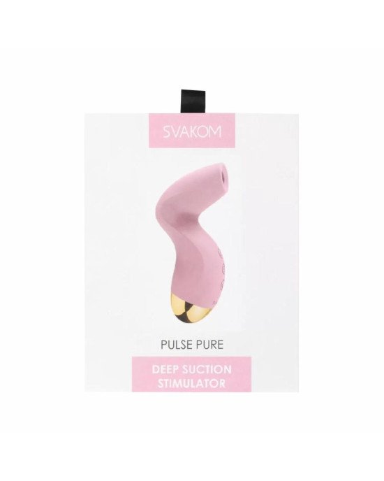 Вакуумний кліторальний стимулятор Svakom Pulse Pure Pale Pink, 5 режимів, 5 інтенсивностей у кожному Вакуумний кліторальний стимулятор Svakom Pulse Pure Pale Pink, 5 режимів, 5 інтенсивностей у кожному