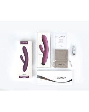 Вібратор-кролик Svakom Avery Lilac зі стовбуром, що рухається, рух вперед-назад Вібратор-кролик Svakom Avery Lilac зі стовбуром, що рухається, рух вперед-назад