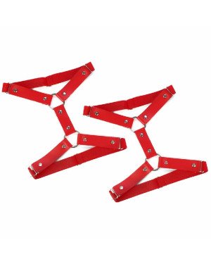 Гартери на ногу із натуральної шкіри Art of Sex - Kristina Leg Garters (2 шт), колір Червоний Гартери на ногу із натуральної шкіри Art of Sex - Kristina Leg Garters (2 шт), колір Червоний
