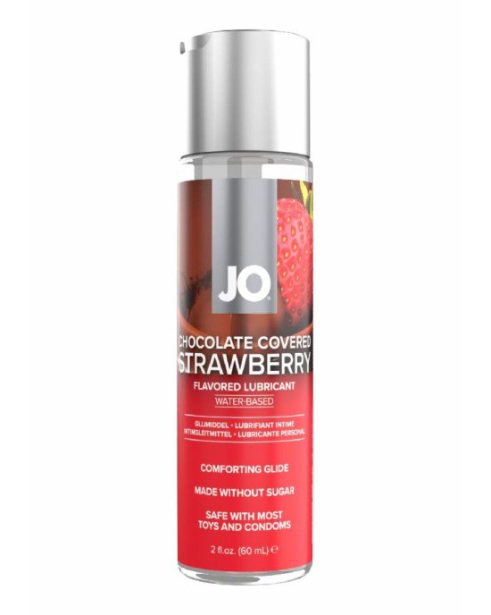 Змазка на водній основі System JO Chocolate Covered Strawberry (60 мл), без цукру Змазка на водній основі System JO Chocolate Covered Strawberry (60 мл), без цукру
