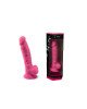 Фалоімітатор SilexD Johnny Pink Glow in the dark, двошаровий, силікон+Silexpan, діаметр 3,5см Фалоімітатор SilexD Johnny Pink Glow in the dark, двошаровий, силікон+Silexpan, діаметр 3,5см