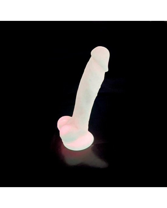 Фалоімітатор SilexD Johnny Pink Glow in the dark, двошаровий, силікон+Silexpan, діаметр 3,5см Фалоімітатор SilexD Johnny Pink Glow in the dark, двошаровий, силікон+Silexpan, діаметр 3,5см