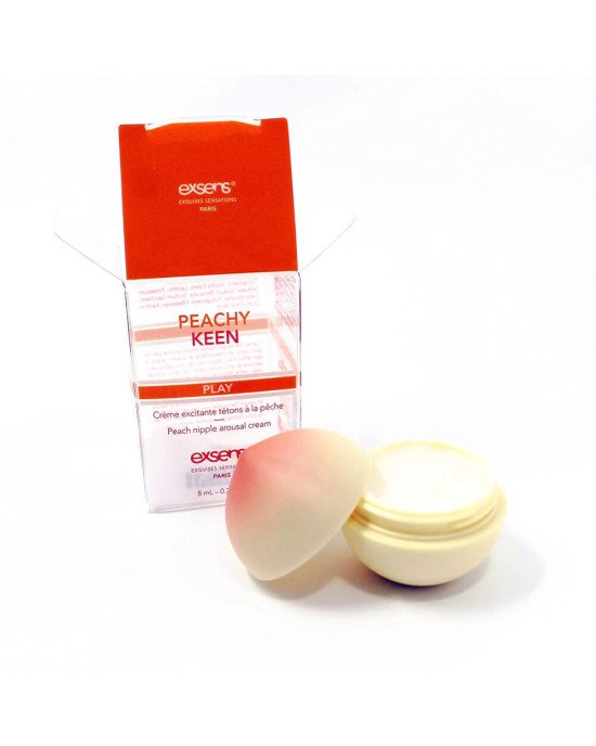 Збуджувальний крем для сосків EXSENS Peachy Keen (8 мл) з олією жожоба та ши, їстівний, без цукру Збуджувальний крем для сосків EXSENS Peachy Keen (8 мл) з олією жожоба та ши, їстівний, без цукру