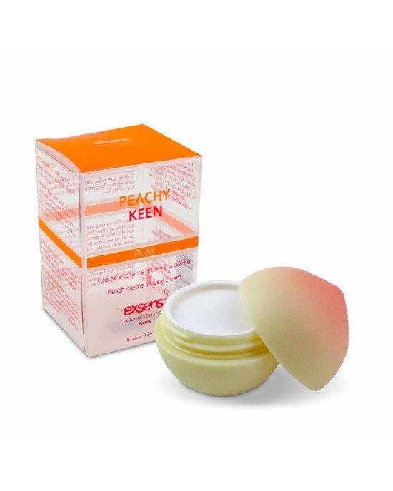 Збуджувальний крем для сосків EXSENS Peachy Keen (8 мл) з олією жожоба та ши, їстівний, без цукру Збуджувальний крем для сосків EXSENS Peachy Keen (8 мл) з олією жожоба та ши, їстівний, без цукру