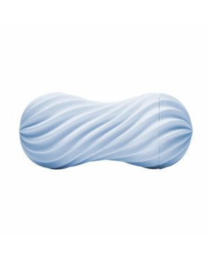 Мастурбатор Tenga FLEX Bubbly Blue зі змінною інтенсивністю, можна скручувати, вакуум