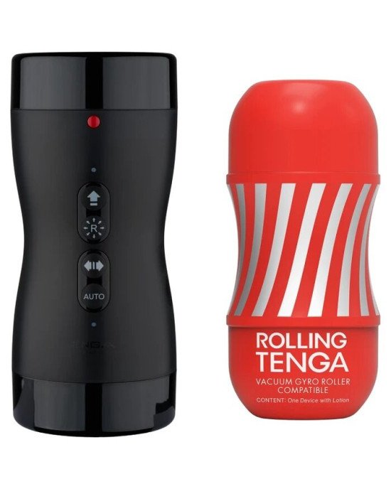 Автоматичний мастурбатор Tenga VACUUM GYRO ROLLER, ротація та вакуум, сумісний з Tenga Cup