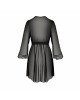 Пеньюар Passion Amberly Peignoir 4XL/5XL black, ажурні декольте та манжети, широкі рукави Пеньюар Passion Amberly Peignoir 4XL/5XL black, ажурні декольте та манжети, широкі рукави