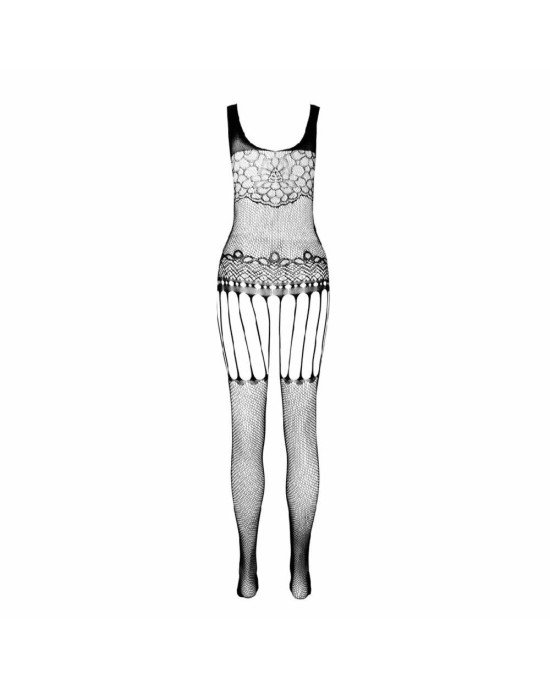 Бодістокінг Passion ECO BS001 One Size black, з доступом, імітація підв’язок, флористичний декор Бодістокінг Passion ECO BS001 One Size black, з доступом, імітація підв’язок, флористичний декор